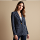 Chic Stripe Knit Blazer