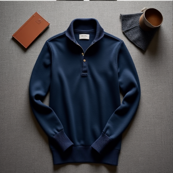Classic Elegance Polo Sweater