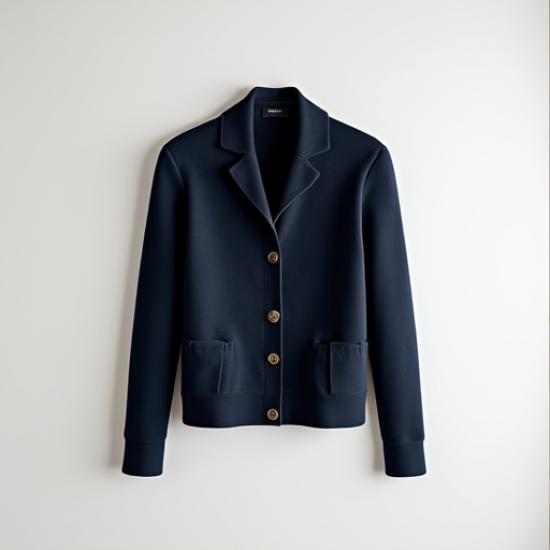 Chic Notch Elegance Sweater Jacket