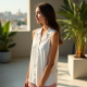 Chic Breeze Sleeveless Camp Shirt Chic Breeze Sleeveless Camp Shirt
