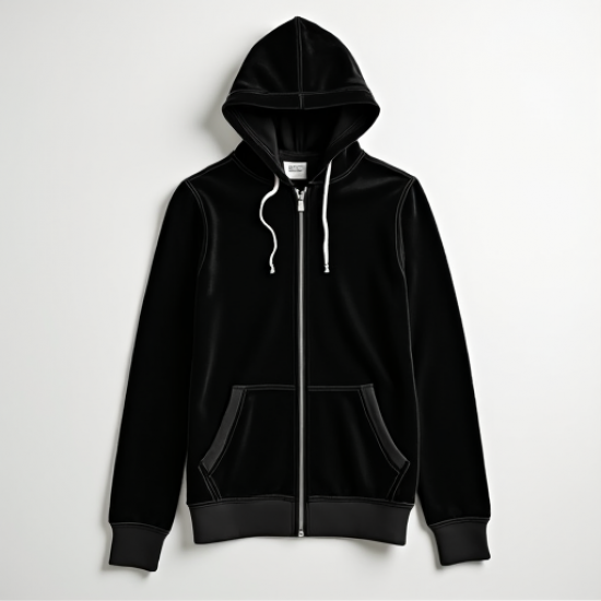 Velvet Luxe Zip-Up Hoodie