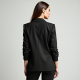 Chic Elegance Ruched Sleeve Blazer