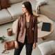 Chic Elegance Faux Leather Blazer Chic Elegance Faux Leather Blazer