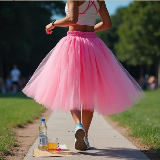 Chic Tulle Twirl Fun Run Skirt