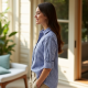 Gingham Breeze Performance Shirt