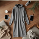Elegance Longline Hoodie Dress Elegance Longline Hoodie Dress