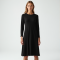 Elysian Elegance Long Sleeve Swing Dress