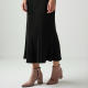 Elysian Elegance High-Waisted Ribbed Knit Skirt