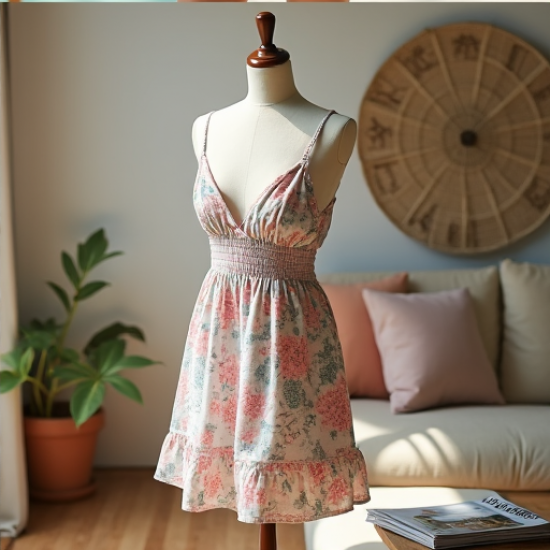 Elysian Blooms Babydoll Mini Dress