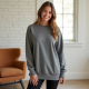 Chic Comfort Side-Zip Tunic Sweatshirt