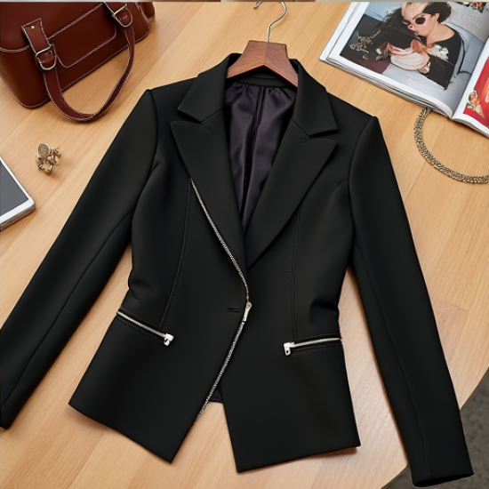 Chic Comfort Knit Moto Blazer Chic Comfort Knit Moto Blazer