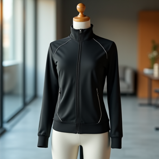 Athleisure Luxe Full-Zip Track Jacket