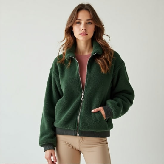 Vintage Chic Pile Fleece Jacket