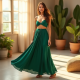 Elysian Flow Split-Front Maxi Skirt