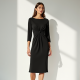 Twist Elegance Midi Dress