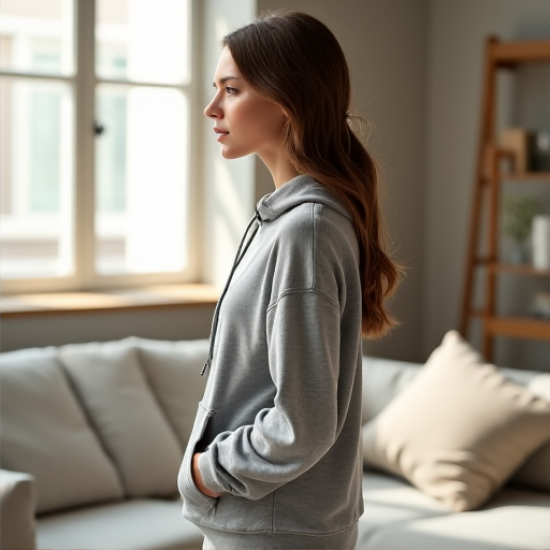 CozyChic Women's Lightweight Jersey Hoodie