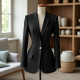 Elegance in Motion: Women's Notched Lapel Blazer