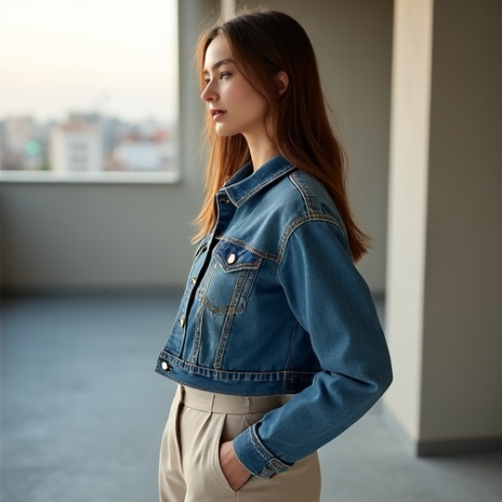 Urban Chic Cropped Denim Jacket