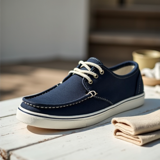 Nautical Breeze Men's Canvas Boat Shoes
