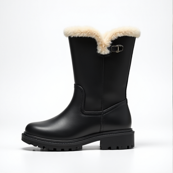 Arctic Elegance Women's Fur-Lined Winter Boots