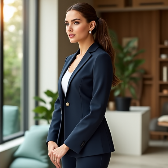 Elysian Elegance Scuba Knit Blazer
