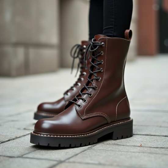 Urban Rebel Lace-Up Combat Boots