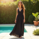 Elysian Summer Halter Maxi Dress