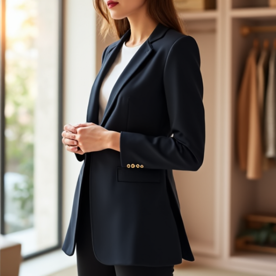 Chic Elegance Peplum Blazer