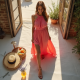 Elysian Summer Halter Maxi Dress