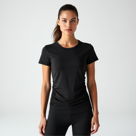 Sculpt & Move Ruched Active Tee