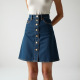 Elysian Denim A-Line Skirt