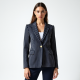 Chic Stripe Knit Blazer