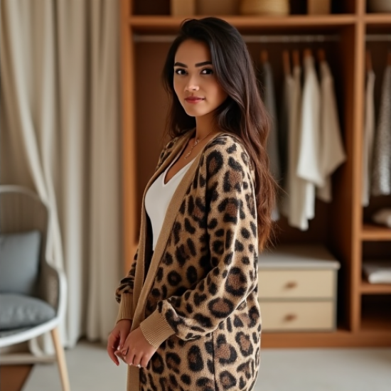 Savannah Chic Leopard Knit Cardigan Savannah Chic Leopard Knit Cardigan