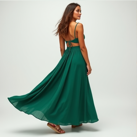 Elysian Flow Split-Front Maxi Skirt