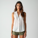 Chic Breeze Sleeveless Camp Shirt Chic Breeze Sleeveless Camp Shirt