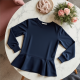 Chic Peplum Luxe Sweatshirt