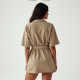 Explorer Luxe Belted Safari Shirt Tunic