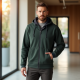 EverWarm Men's Full-Zip Bonded Fleece Hoodie EverWarm Men's Full-Zip Bonded Fleece Hoodie
