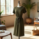 Chic Comfort Tie-Waist Jersey Dress Chic Comfort Tie-Waist Jersey Dress