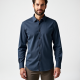 Elysian Comfort Heathered Button-Up Shirt