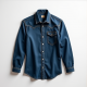 Rustic Charm Snap-Front Denim Shirt