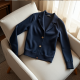 Chic Notch Elegance Sweater Jacket