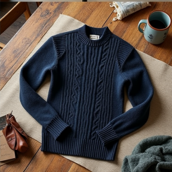 Heritage Weave Aran Sweater
