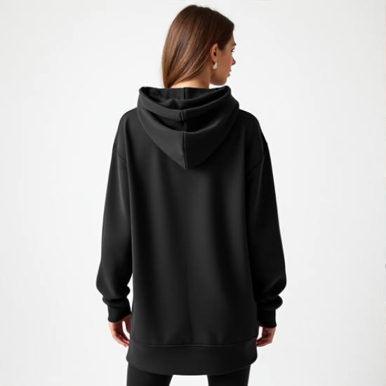 Chic Cascade High-Low Hoodie