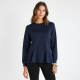 Chic Peplum Luxe Sweatshirt