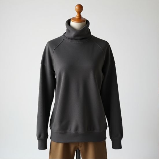 Cozy Elegance Funnel Neck Sweatshirt