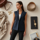 Elegance Flow Sleeveless Blazer Vest