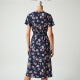 Elysian Breeze Printed Jersey Wrap Dress