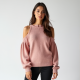 Chic Breeze Cold-Shoulder Sweater