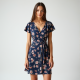 Elysian Breeze Printed Jersey Wrap Dress